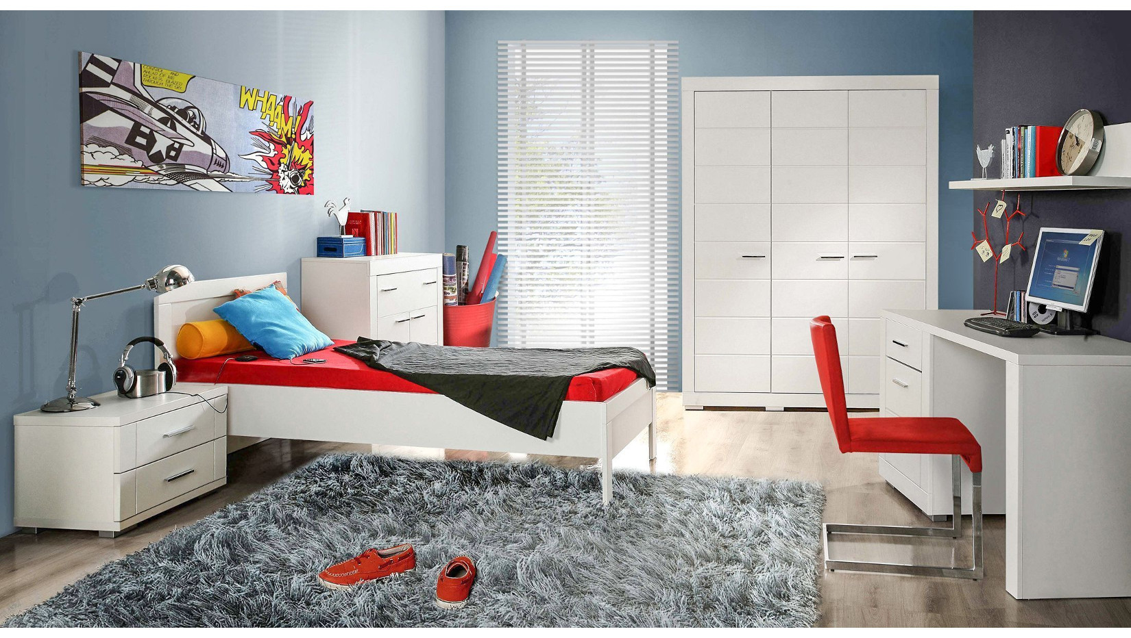 Системы мебели для подростков наверняка проявят себя в комнате для подростков, из которой отдельные элементы образуют единое, связное и эстетическое целое